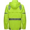 imageLittle Donkey Andy Mens Waterproof Running Cycling Rain Jacket Reflective Raincoats Packable WindbreakerRemovable HoodFluorescent Yellow