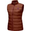 imageLittle Donkey Andy Womens Lightweight Puffer Vest Outerwear Winter Warm Sleeveless Jacket for Casual Travel Golf Hiking5 Apricot Orange