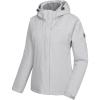 imageLittle Donkey Andy Womens Waterproof Ski Snowboarding Jacket Windproof Warm Coat with Detachable HoodLight Gray Heather