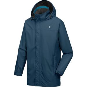 imageLittle Donkey Andy Mens Highperformance Waterproof Rain Jacket Ultra Lightweight Rain Shell for HikingGolfTravelE2dark Blue
