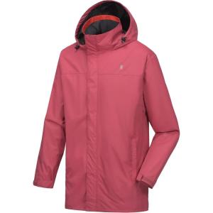 imageLittle Donkey Andy Mens Highperformance Waterproof Rain Jacket Ultra Lightweight Rain Shell for HikingGolfTravelE5watermelon Red