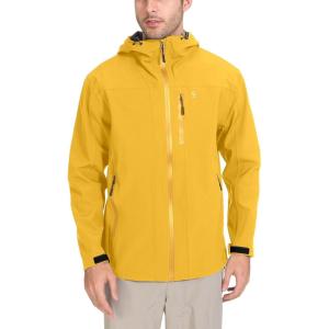 imageLittle Donkey Andy Mens Rain Hiking Jackets Waterproof Windproof Breathable Shell Coats Travel FishingNew Yellow
