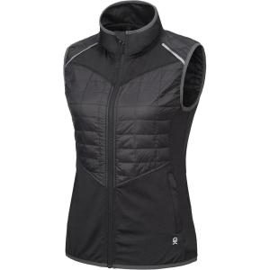 imageLittle Donkey Andy Womens Lightweight Golf Vest Warm Outdoor Sleeveless Jacket for Hiking Travel Running Casual1 Black