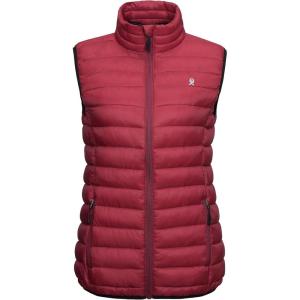 imageLittle Donkey Andy Womens Lightweight Warm Puffer Golf Vest Thermal Winter Sleeveless Jacket for Hiking Travel CasualB4 Tango Red