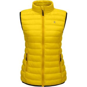 imageLittle Donkey Andy Womens Lightweight Warm Puffer Golf Vest Thermal Winter Sleeveless Jacket for Hiking Travel CasualB6 Cyber Yellow