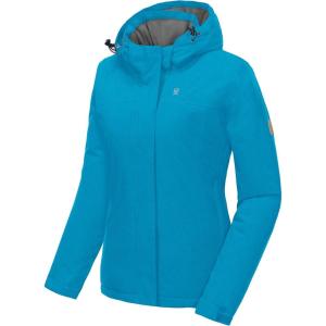 imageLittle Donkey Andy Womens Waterproof Ski Snowboarding Jacket Windproof Warm Coat with Detachable HoodFaience Heather