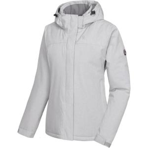 imageLittle Donkey Andy Womens Waterproof Ski Snowboarding Jacket Windproof Warm Coat with Detachable HoodLight Gray Heather