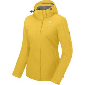 imageLittle Donkey Andy Womens Waterproof Ski Snowboarding Jacket Windproof Warm Coat with Detachable HoodYellow Heather