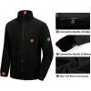 imageLittle Donkey Andy Mens 3 in 1 Winter Ski Jacket Warm Fleece Liner Jacket Waterproof Windproof Snow Coat ampamp Detachable HoodBlackBlack