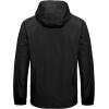 imageLittle Donkey Andy Mens 3 in 1 Winter Ski Jacket Warm Fleece Liner Jacket Waterproof Windproof Snow Coat ampamp Detachable HoodBlackBlack