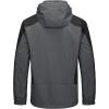 imageLittle Donkey Andy Mens 3 in 1 Winter Ski Jacket Warm Fleece Liner Jacket Waterproof Windproof Snow Coat ampamp Detachable HoodGreyBlack