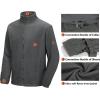 imageLittle Donkey Andy Mens 3 in 1 Winter Ski Jacket Warm Fleece Liner Jacket Waterproof Windproof Snow Coat ampamp Detachable HoodGreyBlack