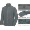 imageLittle Donkey Andy Mens 3 in 1 Winter Ski Jacket Warm Fleece Liner Jacket Waterproof Windproof Snow Coat ampamp Detachable HoodGreyGrey