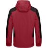 imageLittle Donkey Andy Mens 3 in 1 Winter Ski Jacket Warm Fleece Liner Jacket Waterproof Windproof Snow Coat ampamp Detachable HoodRubyBlack