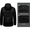 imageLittle Donkey Andy Mens Cycling Stretch Rain Jacket with Hood Windproof and Waterproof Ultralight WindbreakerPackableUpgradeblack