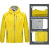 imageLittle Donkey Andy Mens Cycling Stretch Rain Jacket with Hood Windproof and Waterproof Ultralight WindbreakerPackableUpgradeempire Yellow