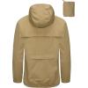 imageLittle Donkey Andy Mens Cycling Stretch Rain Jacket with Hood Windproof and Waterproof Ultralight WindbreakerPackableUpgradekhaki