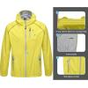 imageLittle Donkey Andy Mens Cycling Stretch Rain Jacket with Hood Windproof and Waterproof Ultralight WindbreakerPackableUpgradelemon