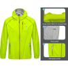 imageLittle Donkey Andy Mens Cycling Stretch Rain Jacket with Hood Windproof and Waterproof Ultralight WindbreakerPackableUpgradeyellow