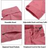 imageLittle Donkey Andy Mens Highperformance Waterproof Rain Jacket Ultra Lightweight Rain Shell for HikingGolfTravelA12watermelon Red