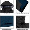 imageLittle Donkey Andy Mens Highperformance Waterproof Rain Jacket Ultra Lightweight Rain Shell for HikingGolfTravelB11blackTravel Blue