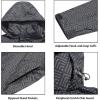 imageLittle Donkey Andy Mens Highperformance Waterproof Rain Jacket Ultra Lightweight Rain Shell for HikingGolfTravelB14greyBlack