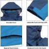 imageLittle Donkey Andy Mens Highperformance Waterproof Rain Jacket Ultra Lightweight Rain Shell for HikingGolfTravelB2blue MirageAqua