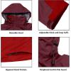 imageLittle Donkey Andy Mens Highperformance Waterproof Rain Jacket Ultra Lightweight Rain Shell for HikingGolfTravelB4redTango Red