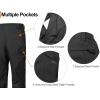 imageLittle Donkey Andy Mens Lightweight Waterproof Rain Pants Breathable Hiking Pant for Outdoor FishingA1 Black