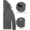 imageLittle Donkey Andy Mens Lightweight Windbreaker Jacket Removable Hooded Windproof Coat for Running Hiking GolfDark Gray