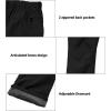 imageLittle Donkey Andy Mens Rain Pants Waterproof Lightweight Breathable Rainproof Pants for Hiking Golf FishingBlack