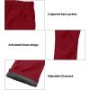 imageLittle Donkey Andy Mens Rain Pants Waterproof Lightweight Breathable Rainproof Pants for Hiking Golf FishingRed