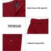 imageLittle Donkey Andy Mens Rain Pants Waterproof Lightweight Breathable Rainproof Pants for Hiking Golf FishingRed