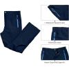 imageLittle Donkey Andy Mens Waterproof Lightweight Rain Pants Breathable Windproof Hiking Golf Fishing PantsPageant Blue