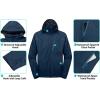 imageLittle Donkey Andy Mens Waterproof Rain Jacket Outdoor Lightweight Hooded Raincoat for Hiking Golf Travel FishingA2navy