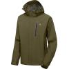imageLittle Donkey Andy Mens Waterproof Rain Jacket Outdoor Lightweight Hooded Raincoat for Hiking Golf Travel FishingC1olive GreenOlive Green