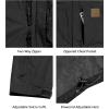 imageLittle Donkey Andy Mens Waterproof Rain Jacket Windproof Light Jacket Outdoor Rain Shell with Hood for Hiking Travel GolfBlack