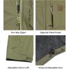 imageLittle Donkey Andy Mens Waterproof Rain Jacket Windproof Light Jacket Outdoor Rain Shell with Hood for Hiking Travel GolfBurnt Olive