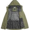 imageLittle Donkey Andy Mens Waterproof Rain Jacket Windproof Light Jacket Outdoor Rain Shell with Hood for Hiking Travel GolfBurnt Olive