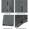 imageLittle Donkey Andy Mens Waterproof Rain Jacket Windproof Light Jacket Outdoor Rain Shell with Hood for Hiking Travel GolfGray