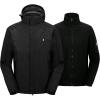 imageLittle Donkey Andy Mens 3 in 1 Winter Ski Jacket Warm Fleece Liner Jacket Waterproof Windproof Snow Coat ampamp Detachable HoodBlackBlack