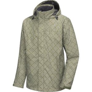 imageLittle Donkey Andy Mens Highperformance Waterproof Rain Jacket Ultra Lightweight Rain Shell for HikingGolfTravelB12whiteGreen