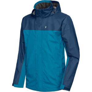 imageLittle Donkey Andy Mens Highperformance Waterproof Rain Jacket Ultra Lightweight Rain Shell for HikingGolfTravelB7deep BlueAqua