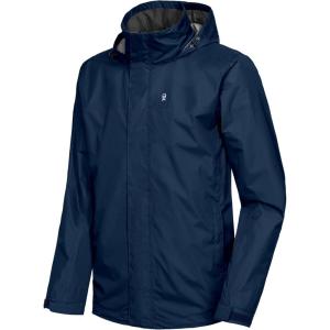 imageLittle Donkey Andy Mens Highperformance Waterproof Rain Jacket Ultra Lightweight Rain Shell for HikingGolfTravelB8deep BlueDeep Blue