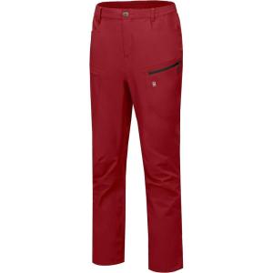 imageLittle Donkey Andy Mens Rain Pants Waterproof Lightweight Breathable Rainproof Pants for Hiking Golf FishingRed