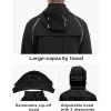 imageLittle Donkey Andy Mens Quickdry Running Jacket Convertible UPF 50 Cycling Jacket Windbreaker with Removable SleevesDetachable Hoodblack