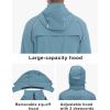 imageLittle Donkey Andy Mens Quickdry Running Jacket Convertible UPF 50 Cycling Jacket Windbreaker with Removable SleevesDetachable Hoodblue