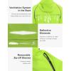 imageLittle Donkey Andy Mens Quickdry Running Jacket Convertible UPF 50 Cycling Jacket Windbreaker with Removable SleevesDetachable Hoodfluorescent Yellow
