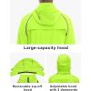 imageLittle Donkey Andy Mens Quickdry Running Jacket Convertible UPF 50 Cycling Jacket Windbreaker with Removable SleevesDetachable Hoodfluorescent Yellow