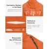 imageLittle Donkey Andy Mens Quickdry Running Jacket Convertible UPF 50 Cycling Jacket Windbreaker with Removable SleevesDetachable Hoodorange